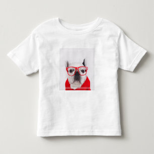 Camiseta Bulldog francês com óculos e saia