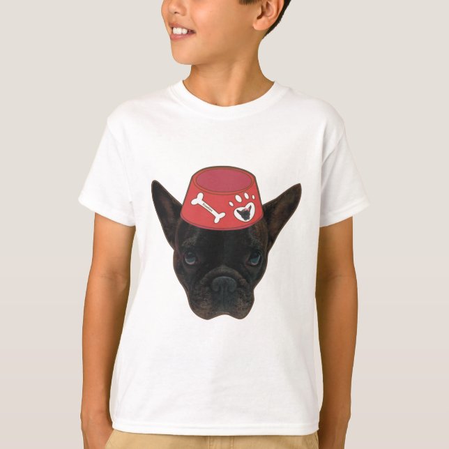 Camiseta Bulldog Francês com Red Bowl (Frente)