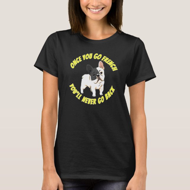 Camiseta Bulldog Francês E French (Frente)