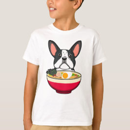 Camiseta Bulldog Francês e Ramen