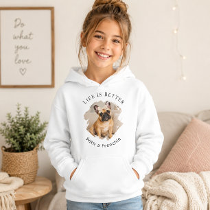 Camiseta Bulldog Francês Frenchie Foto A Vida é Melhor Garo