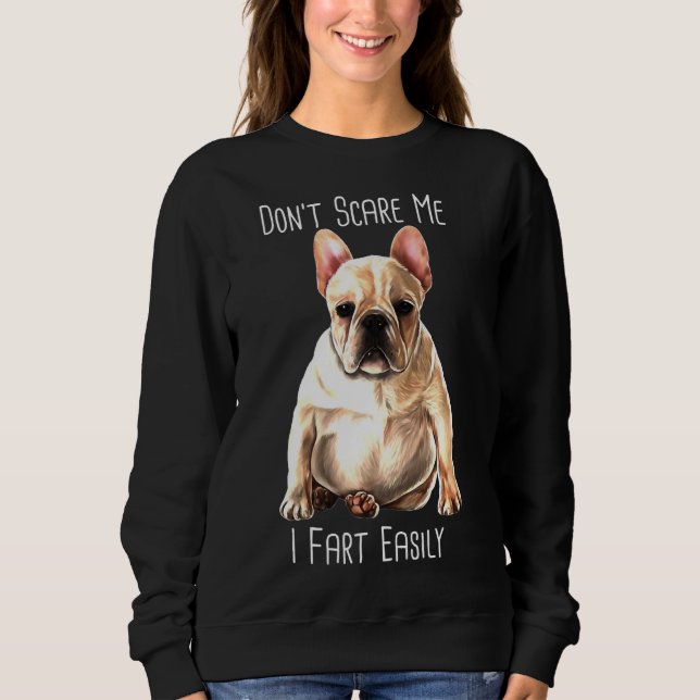 Camiseta Bulldog Francês I Fart Facilmente Frenchie (Frente)