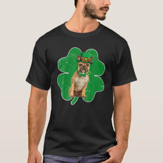 Camiseta Bulldog francês Leprechaun Hat