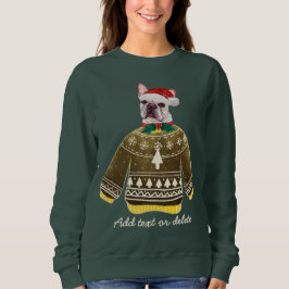 Camiseta Bulldog Francês Natal Feio Frenchie Mãe de Cachorr