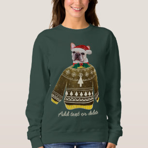 Camiseta Bulldog Francês Natal Feio Frenchie Mãe de Cachorr