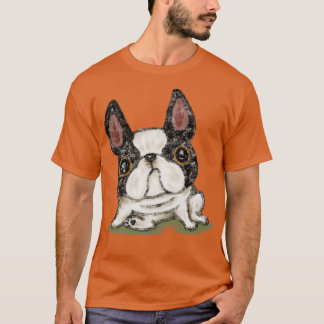 Camiseta Bulldog Francês numa pose engraçada