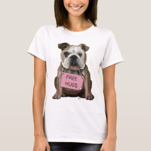 Camiseta Bulldog Free Hugs