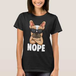 Camiseta Bulldog Frenchie Nope Dog Mãe Girls