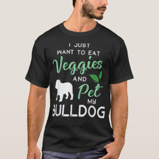 Camiseta Bulldog Funny Vegan Dog Proprietário do Xmas Birth