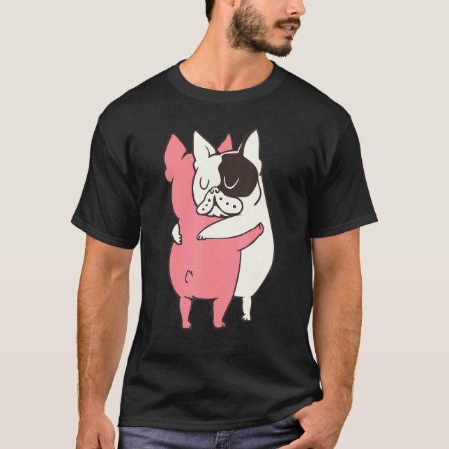 Camiseta Bulldog Hugs Francês (Frente)