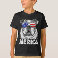 Bulldog Inglês 4 De Julho Merica Homens Mulheres B