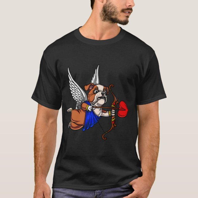 Camiseta Bulldog Inglês Cupido (Frente)