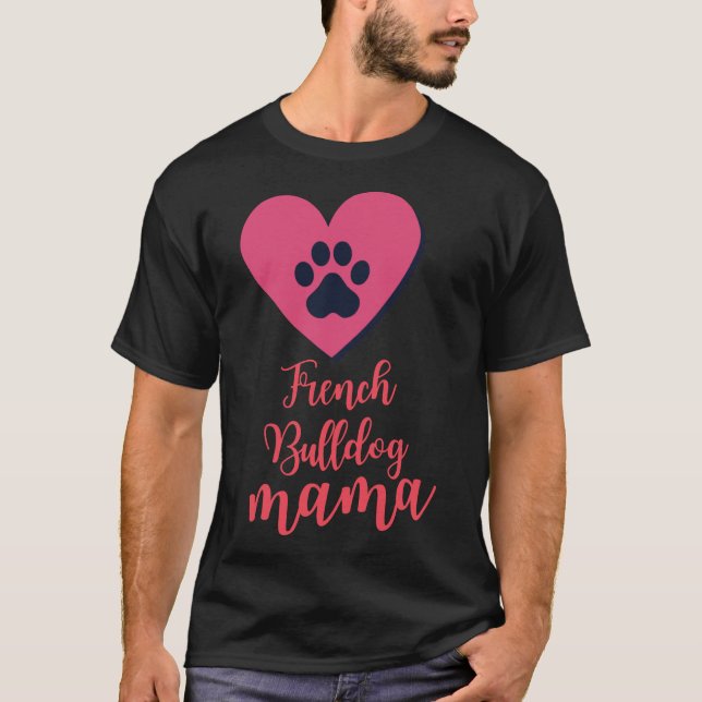Camiseta Bulldog Mama Francesa (Frente)