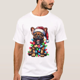 Camiseta Bulldog Natal Engraçado