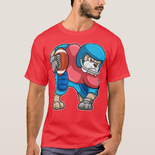 Camiseta Bulldog no Esporte com Helmet