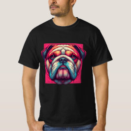 Camiseta Bulldog Pop Art
