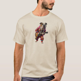 Camiseta Bulldog Rock Star