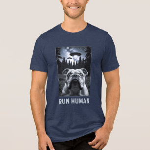Camiseta Bulldog Selfie UFO Fund e Quirky Gift