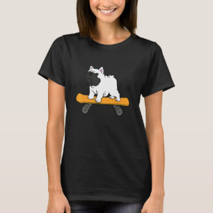 Camiseta Bulldog Skateboard French Buldogue