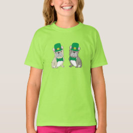 Camiseta Bulldogs Franceses do Dia de São Patrício