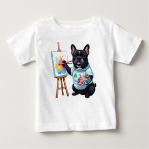 Camiseta Bulldogue Francês Artista French Bulldog