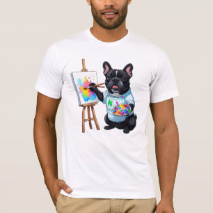 Camiseta Bulldogue Francês Artista French Bulldog