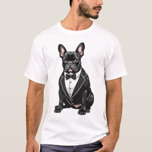 Camiseta Bulldogue Francês em Smoking