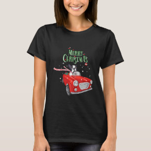 Camiseta Bulldogue Francês Engraçado Andando de Carro Verme