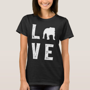 Camiseta Bulldogue inglês Amor 1