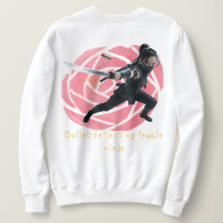 Camiseta Bullet-deflecting female ninja