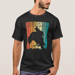 Camiseta Bullfighter Retro Sunset Rodeo Clowbling
