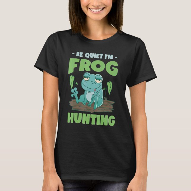 Camiseta Bullfrog Hunter Frog Gigging Frog Catching (Frente)