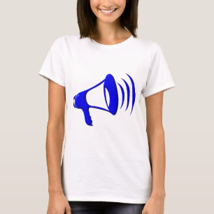 Camiseta Bullhorn - Adicionar suas próprias palavras