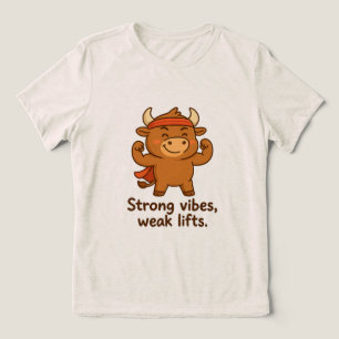 Camiseta Bullio® - Forte mente, Pequena Vida Cartoon Engr