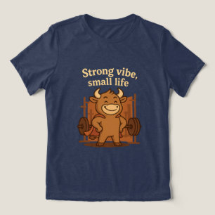 Camiseta Bullio® - Víblias fortes, vida pequena   Cartoon E