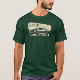 Camiseta BULLITT 1968 - Classic Ford Mustang Silhouette