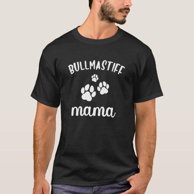 Camiseta Bullmastiff Mama Cute Dog Bull Mastiff (Frente)