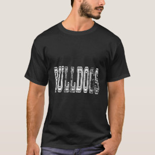 Camiseta Bulls Mascot Distressou Vintage School Sports N