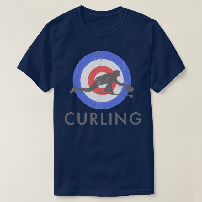 Camiseta Bullseye Curling 3 (Frente do Design)