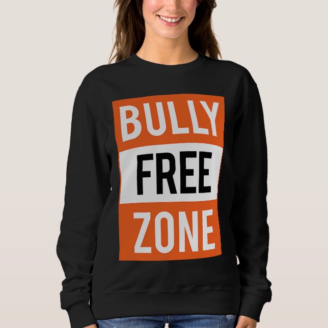 Camiseta Bully Free Zone Anti Bullying Stop Awareness Kindn (Frente)