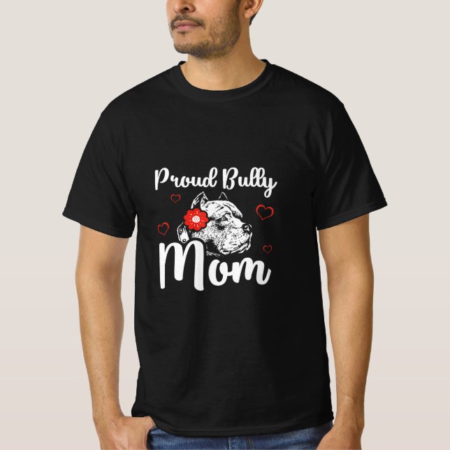 Camiseta Bully Mãe Americana Bully Pitbull Dog Premium (Frente)