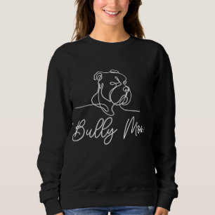 Camiseta Bully Mãe Cachorro Linha Animal Desenhando Touro A