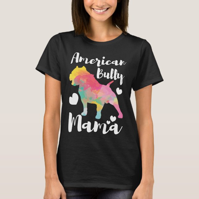 Camiseta Bully Mama Bulldog Proprietária Mãe (Frente)