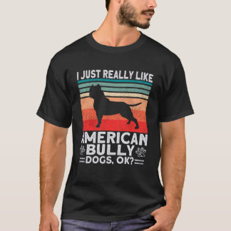 Camiseta Bully XL Pitbull Eu Gosto Muito De Cães Ok America