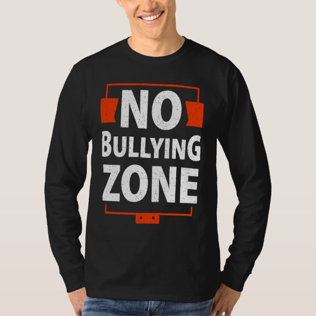 Camiseta Bullying Awareness  No Bullying Zone (Frente)