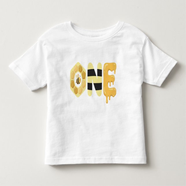 Camiseta Bumble Bee 1st Birthday Shirt  (Frente)