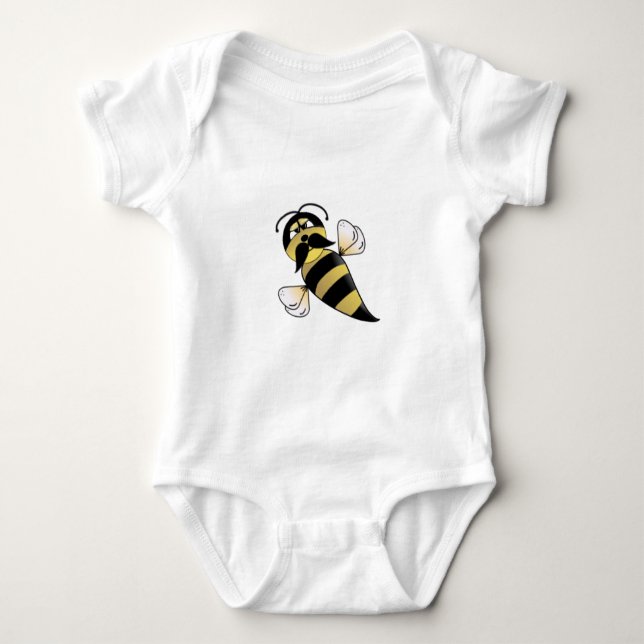 Camiseta Bumble Bee com bigode (Frente)