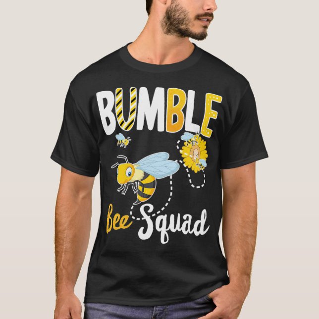 Camiseta Bumble Bee Squad, Bumblebee Team Group, anima boni (Frente)