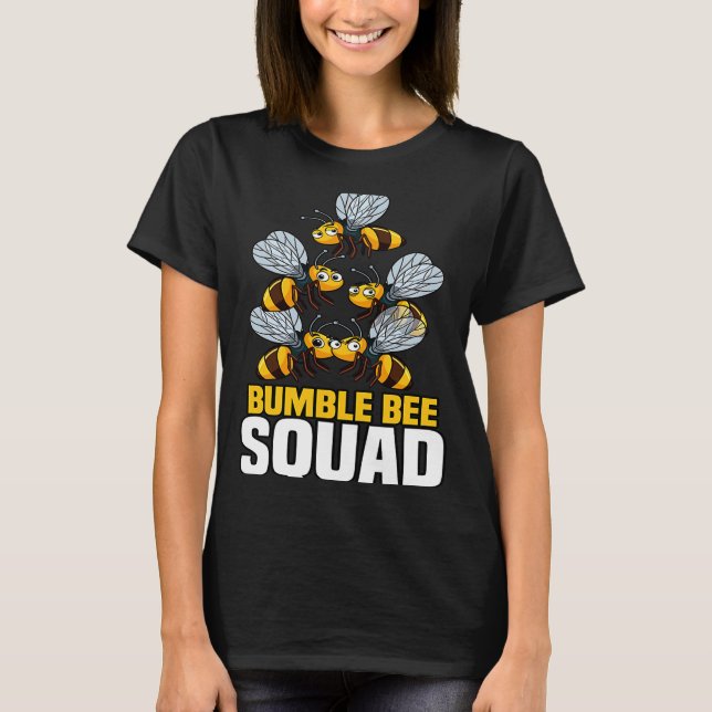Camiseta Bumble Bee Squad Flower Pollinator Beers (Frente)