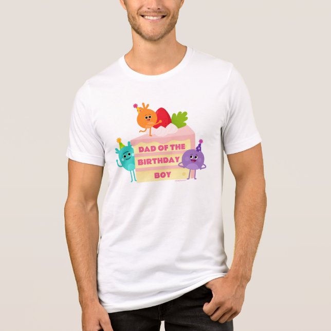 Camiseta Bumble Nums | Bolo - Pai do menino de aniversário (Frente)